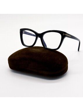 NEW TOM FORD EYEGLASSES TF5909 001 CAT EYE BLACK WOMEN FT5909 001 EYEWEAR
